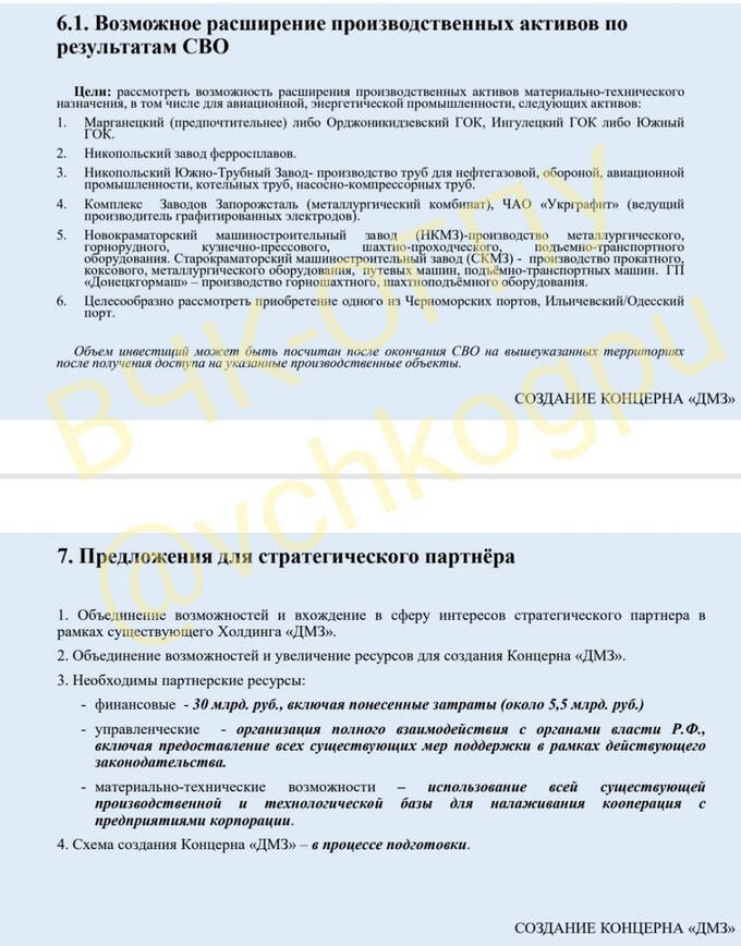 Бизнес-план Константина Малофеева